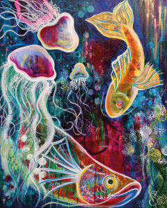 Underwater Love, Acryl, 80cm x 100cm